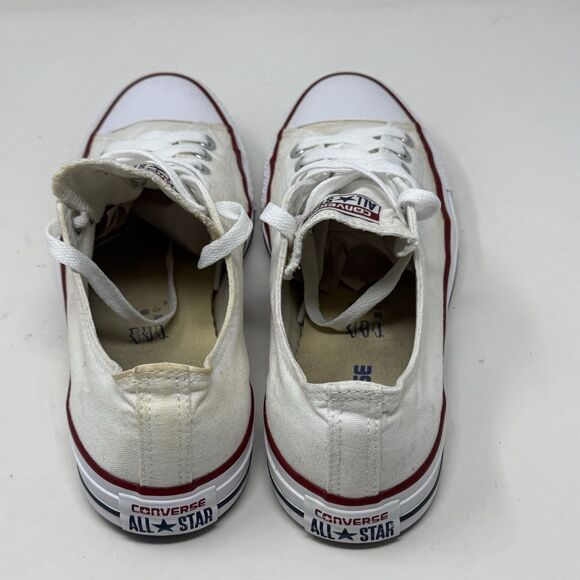 Converse All Star Sneakers Mens 9 White Canvas Low Top Chuck Unisex Shoes - Picture 11 of 16